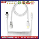 Mechanical Keyboard Aviator Cable Aviation Connector Coiled Type-C USB Wire Kit