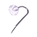 2pcs Curtain Hanger Hook Wall Buckle Handle for Closet Drawer (Silvery) Newly