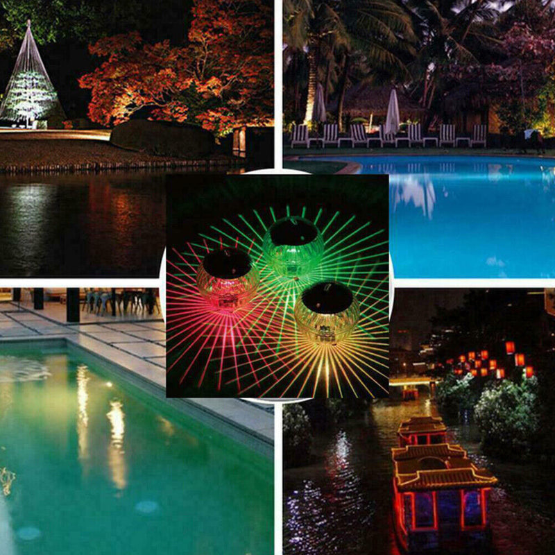 Colorful Solar Water Drift Lights Waterproof LED Lamp for Garden Pendant Supply