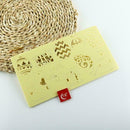 Happy Easter Egg Rabbit Cake Tool Acrylic Embossed Mold Fondant Baking H9T0