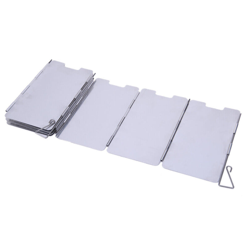 Strong Gas Stove 9 Plate Folding Stove Windshield Outdoor Camping Cooking