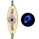 LED Fishing Lure Lamp Underwater Light Eye Shape Fluorescent Baits (Blue) Newly