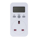 UK Plug Electricity Power Consumption Meter Energy Monitor Watt Kwh Analyzers~