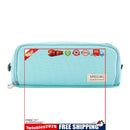 Large Capacity Pencil Case-Cosmetic Bag Oxford Cloth Bag (Glacier Blue)