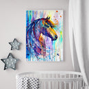 5D DIY Diamond Painting Embroidery Full Round Drill Colorful Horse Mosaic Kits