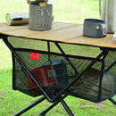 SUNDICK Folding Table Net Bag Net Holder Bag under Desk for Picnic Camping