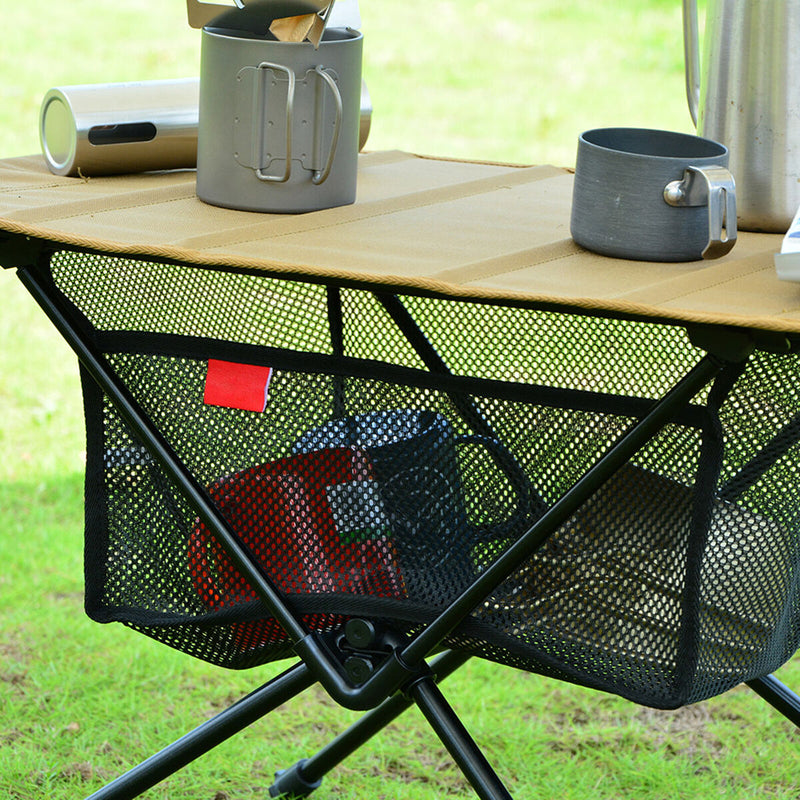 SUNDICK Folding Table Net Bag Net Holder Bag under Desk for Picnic Camping