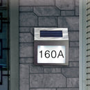 House Number LED Solar Lamp Waterproof Outdoor Address Number Sign Light Newly