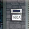 House Number LED Solar Lamp Waterproof Outdoor Address Number Sign Light Newly