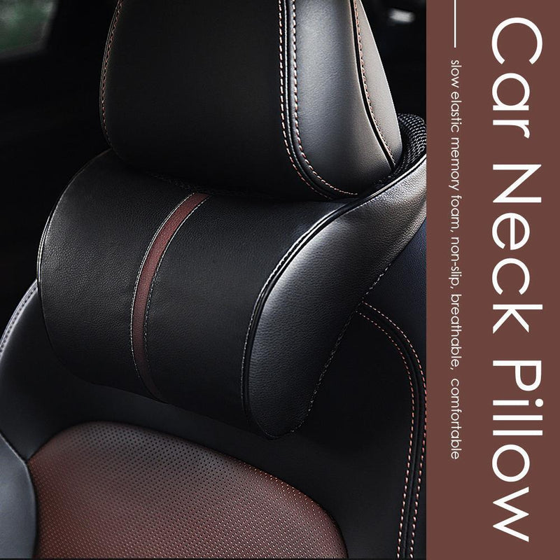 Car Auto Neck Pillow Memory Foam Seat Headrest Neck Head Rest Cushion Stand