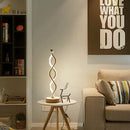 Spiral Wave LED Table Lamp Modern Desktop Decorative Lamps (EU Warm White) Newly