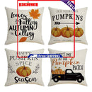 Pumpkin Pillow Covers Zippered Square Pillowcase Harvest Festive Decorations