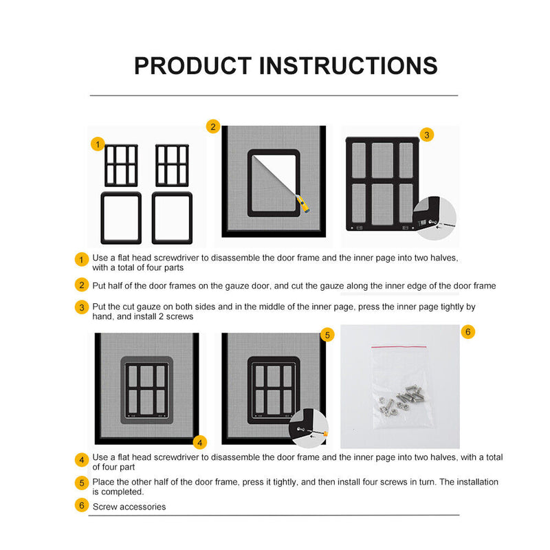 Pet Lockable Safety Screen Door for Sliding Door Window Medium Large Pet Supply