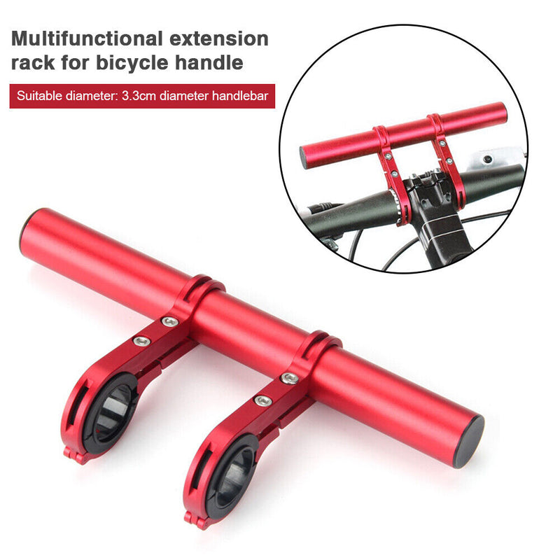 Bicycle Handlebar Extender Bike Headlight Clamp Extension Bracket (Red) Newly