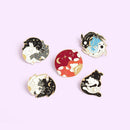 Accessories Rabbit Enamel Badge Costume Jewelry Bagua Chart Brooch Brooch