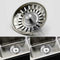 1xStainless Steel Sink Strainer Waste Plug Drain Stopper Tool Filter Basket Q0V0