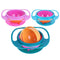 6pcs Silicone Baby Feeding Anti Slip Plates for Food Kids Tableware (Orange