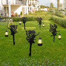 2pcs LED Solar Flower Fairy Lantern Light Waterproof Yard Art Garden Decor Newly