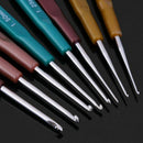 Craft Aluminum Colorful Knitting Needles Crochet Hooks Sweater Sewing Plastic