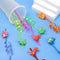 Design Cartoon Pattern Straws-Plastic Dinosaur Reusable Straws Dino Theme