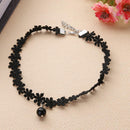 Fashion Girl Clavicle Short Necklace Lace Neck Rope(Agile/5 Piece Sets)