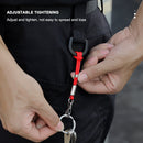 Outdoor Safety Gear Parachute Cord Carabiner Keychain Nylon Lanyard w/ Key Ri