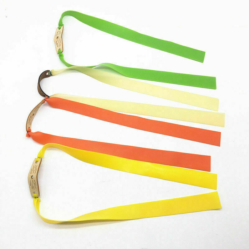 10X Flat Elastic Rubber Band Outdoor Slingshot Replacement Band Catapult K2T2