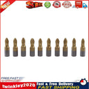 10pcs 1/4 PH2 Titanium Coated Cross Magnetic Screwdriver Bits 25mm Length Newly
