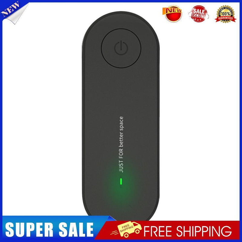 Air Purifier Cleaner Negative Ion Generator Bathroom Air Freshener (Black)