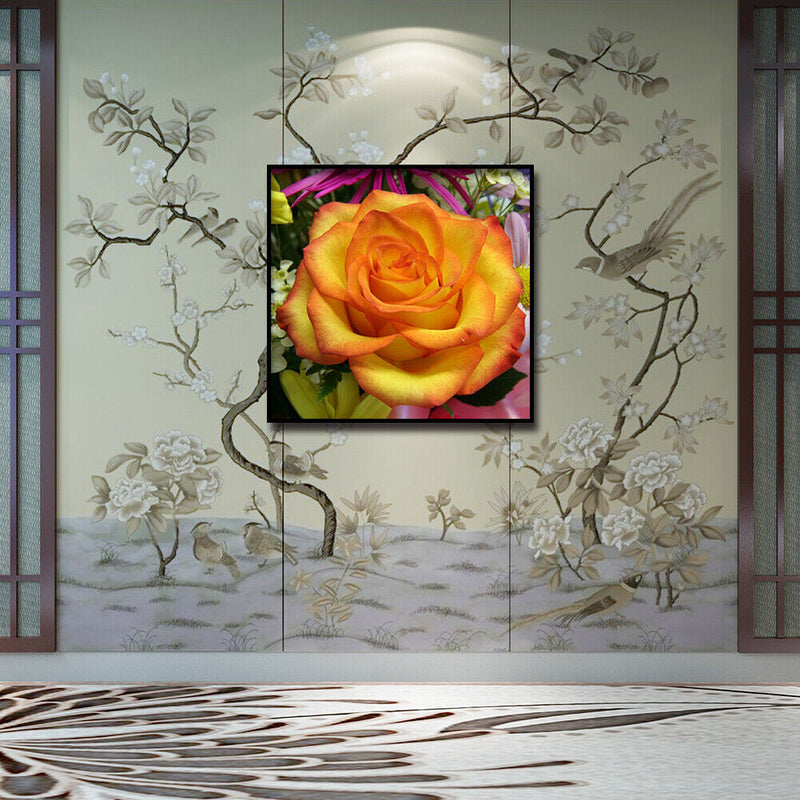 Full Drill Diamond Painting DIY Elegant Flower Wall Picture Poster (LD328) Newly
