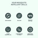 Mosquito Repellent Bracelets - Anti Mosquito Insect Wristband Set (Black)