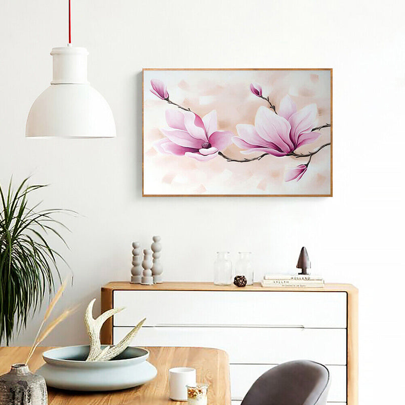 Orchid Flower Oil Paint By Numbers Kits Canvas DIY Picture Hand Painted Wall Art
