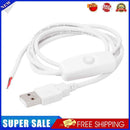 5pc 1m 5V USB Power Cable 2 Pin USB 2.0 Male Cord Extension DIY with Switch