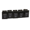 200pcs On/Off Rocker Switch Switches for Cars Motors Water Dispensers Black