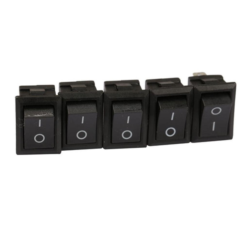 200pcs On/Off Rocker Switch Switches for Cars Motors Water Dispensers Black