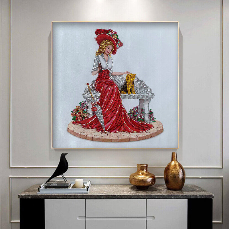 Diamond Painting Partial Special Drill Dress Lady Rhinestone Picture (Y063)
