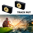 2pcs Brass Kayak Slide Rail Nut Hardware Canoe Fishing Pole Rod Holder Base