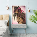 DIY Horse Kits Full Round Drill Diamond Painting Animal Mosaic Art Crafts Sets