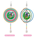 DIY Diamond Painting Double-sided Hanging Rotatable Wind Chime (GSP207)