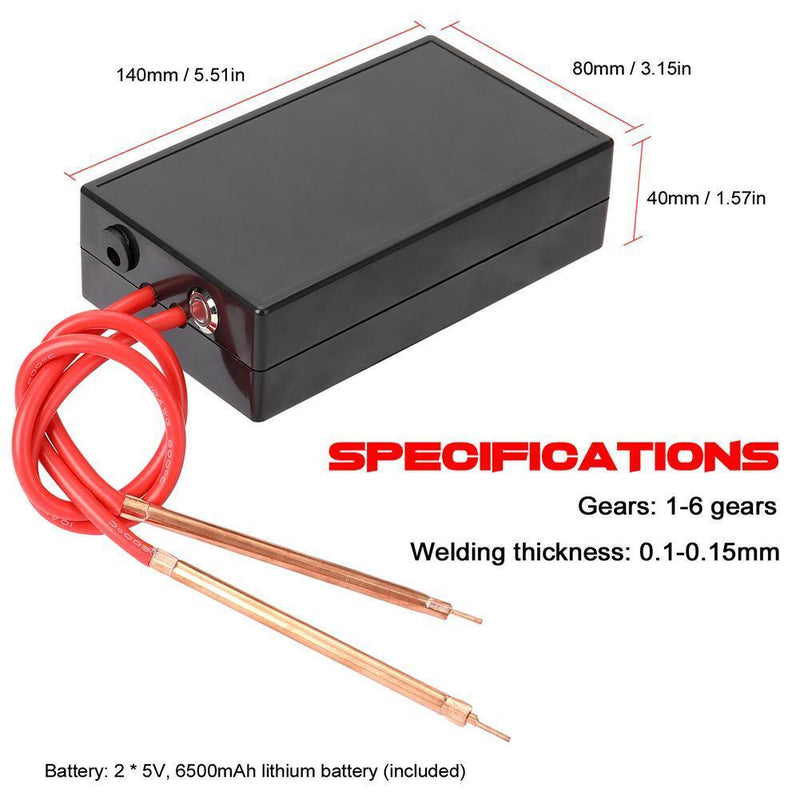 Portable 6 Gears Spot Welder DIY Mini Spot Welding Machine Welding Tool Kit