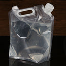 5L Falten Trinkwasser Behälter Handheld Portable klar Wasserbeutel Camping Wasse