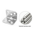 40pcsStainless Steel Corner Code Right Angle Support Connector Fixing Plate