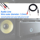 2 RCA to 1/4 6.35mm TRS Stereo Y Splitter Audio Cable Male to Male 1.5m/4.9ft