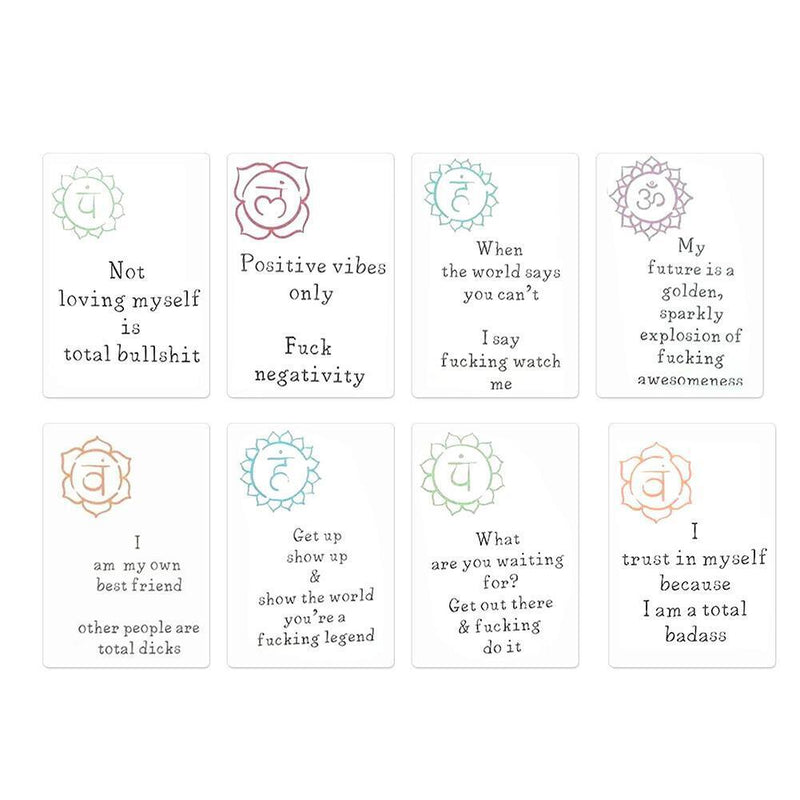 16pcs Affirmation Card Positive Funny Wedding Birthday Greeting Card for Friends