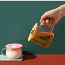 Reusable Heat Preservation Sealed Cover Suction Lid Anti-Scalding Cup Cover