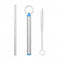 Portable Telescopic Drinking Straw Steel Cleaning Brush W4M5 Straw N5J3