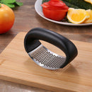 Stainless Steel Curved Garlic Press Chopper Crusher Manual Ginger Mincing Masher