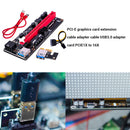 PCI Express Riser Card USB 3.0 PCI-E Cable 1X to 16X 4Pin 6Pin Power Adapter