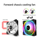 FR-701 PC Case Fan 9 Blade Addressable RGB LED PWM Cooling Fan (Forward) Newly