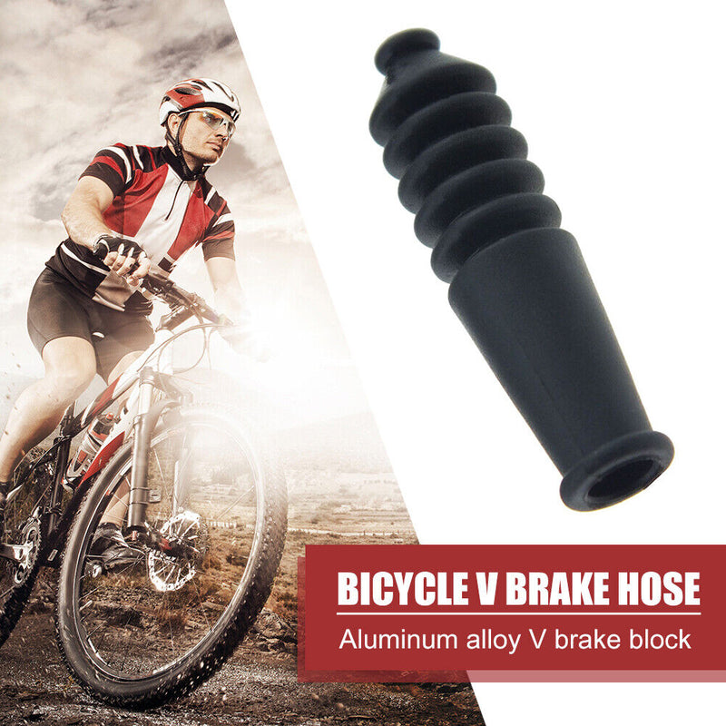 50pcs Rubber V Brake Bicycle Cycling Hose Braking System Line Protection Co